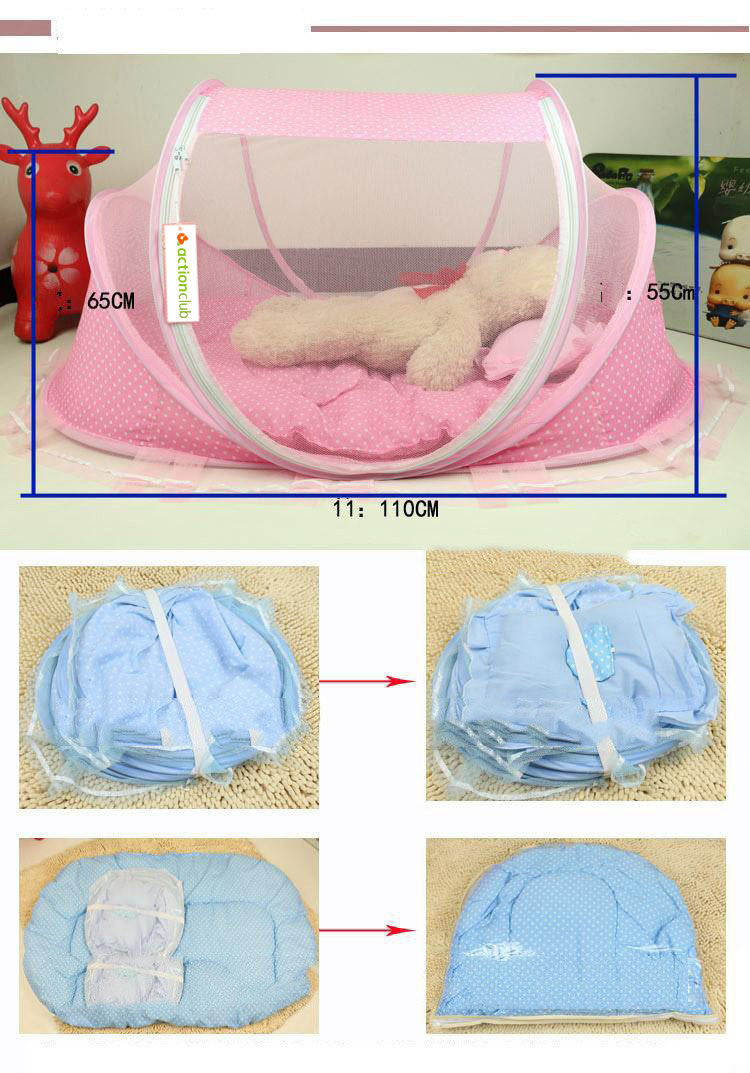 Baby Bed Net with Pillow – Comfort Meets Protection