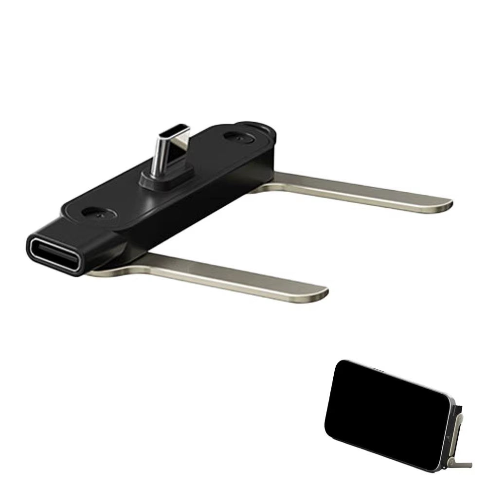 240W Type-C Cable Data Transfer Fast Charging 360 Degree Rotation Phone Holder PD Type C Cable for Iphone 15-17 Samsung Xiaomi